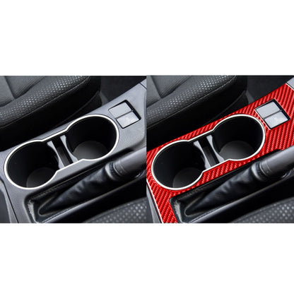 Carbon Fiber Car Cup Holder Panel A Decorative Sticker for Toyota Corolla 2014-2018,Right Drive (Red) - Car Interior Mouldings by PMC Jewellery | Online Shopping South Africa | PMC Jewellery | Buy Now Pay Later Mobicred