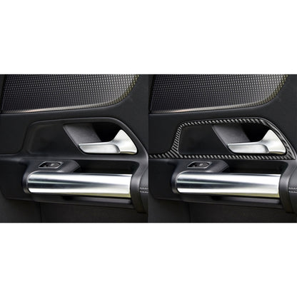 4 PCS / Set Carbon Fiber Car Inner Door Handle Frame Decorative Sticker for Mercedes-Benz B-Class 2019 / GLB 2020,Left and Right Drive Universal - Car Interior Mouldings by PMC Jewellery | Online Shopping South Africa | PMC Jewellery | Buy Now Pay Later Mobicred