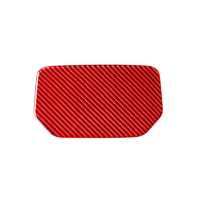 Carbon Fiber Car Dashboard Storage Box Mat Decorative Sticker for Toyota Tundra 2014-2018,Left and Right Drive Universal (Red) - Car Interior Mouldings by PMC Jewellery | Online Shopping South Africa | PMC Jewellery | Buy Now Pay Later Mobicred