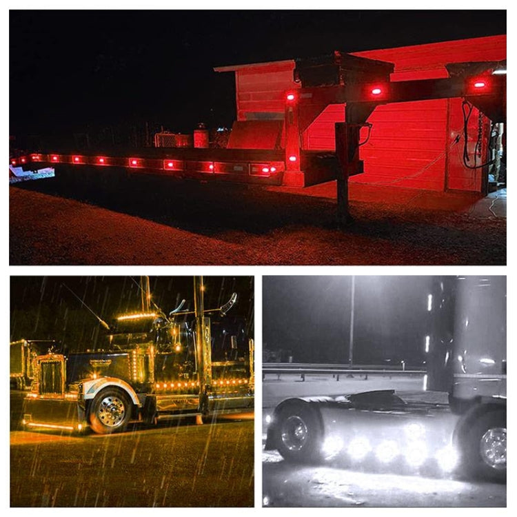 5 PCS MK-093 Car / Truck 6LEDs Side Marker Indicator Lights Bulb Lamp (Yellow Light) - Clearance Lights by PMC TechLife | Online Shopping South Africa | PMC TechLife | Buy Now Pay Later Mobicred