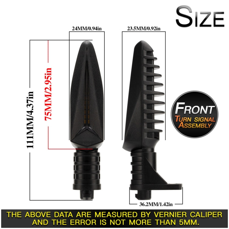 2 PCS KC059F Motorcycle Flashing Turn Signal Light for BMW - Turn Signal by PMC TechLife | Online Shopping South Africa | PMC TechLife | Buy Now Pay Later Mobicred