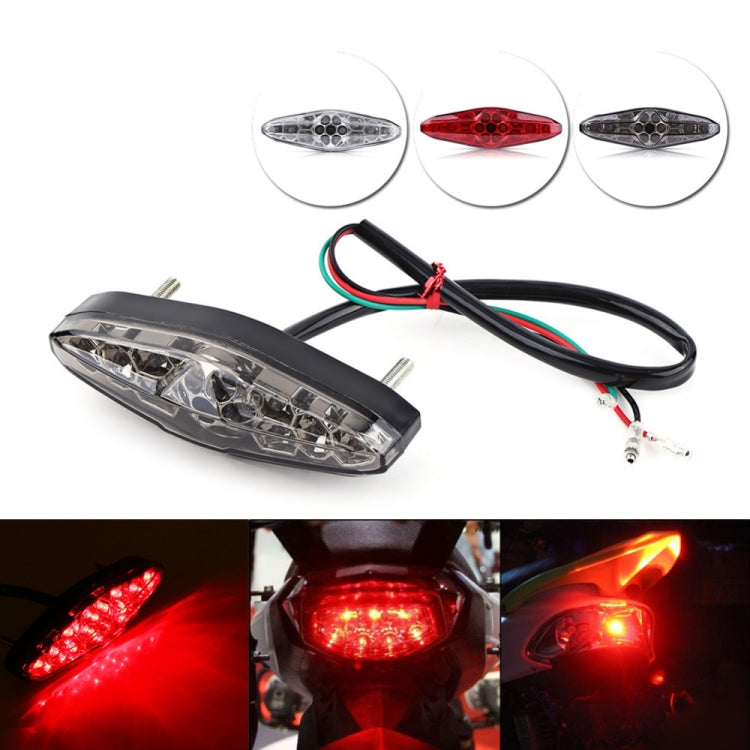 2 PCS KC-WD-NEW-3X Motorcycle LED Brake Light Running Lamp (Transparent) - Signal Lights by PMC Jewellery | Online Shopping South Africa | PMC Jewellery | Buy Now Pay Later Mobicred