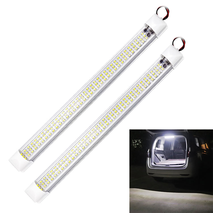 2 PCS ZS-3333 Top Switch Type 12-80V High Bright 108LEDs Car Dome Light Cabin Light Bar - Dome Lights by PMC Jewellery | Online Shopping South Africa | PMC Jewellery | Buy Now Pay Later Mobicred