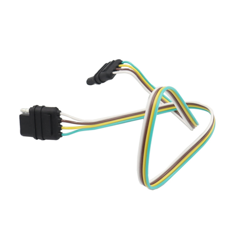 4 Pin Trailer Light Wire Harness Extension 18 Gauge 4-Way Flat Wiring Connector - Terminal connectors by PMC TechLife | Online Shopping South Africa | PMC TechLife | Buy Now Pay Later Mobicred