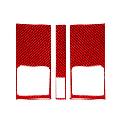 3 PCS Set for Honda CRV 2007-2011 Carbon Fiber Car Central Control Air Outlet Panel Decorative Sticker,Left and Right Drive Universal (Red) - Car Interior Mouldings by PMC Jewellery | Online Shopping South Africa | PMC Jewellery | Buy Now Pay Later Mobicred