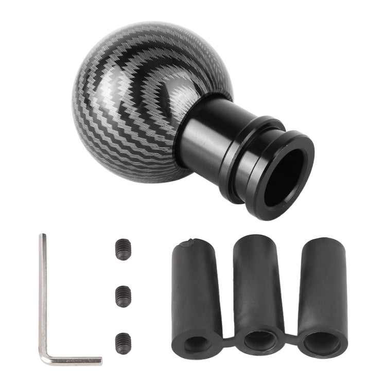 Universal Car Carbon Fiber Texture Metal Gear Shift Knob (Black) - Shift Knob by PMC TechLife | Online Shopping South Africa | PMC TechLife | Buy Now Pay Later Mobicred