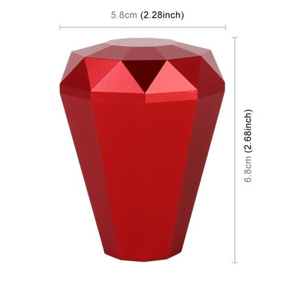 Universal Car Diamond Shape Metal Gear Shift Knob (Red) - Shift Knob by PMC Jewellery | Online Shopping South Africa | PMC Jewellery | Buy Now Pay Later Mobicred