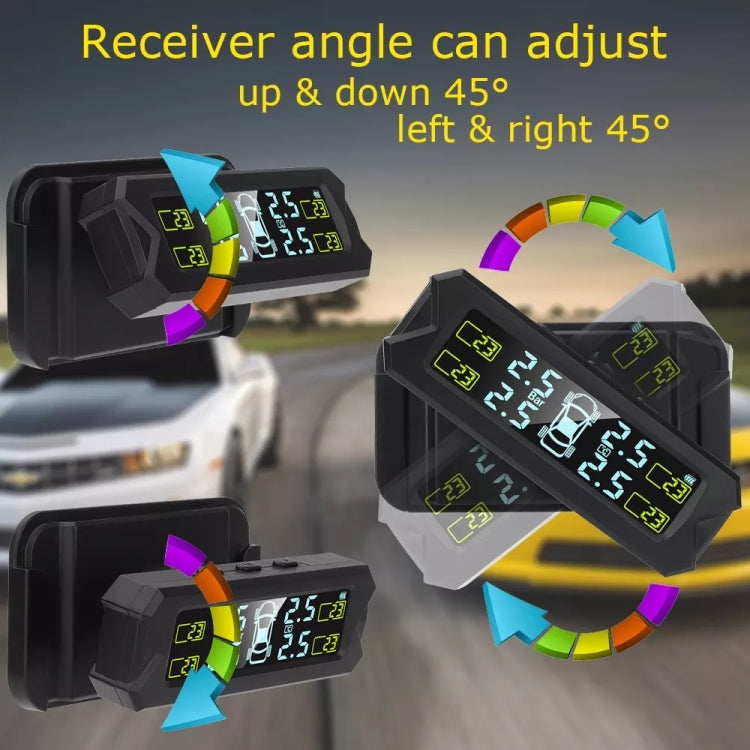 Car High Precision Solar Charging Tire Pressure Monitoring System TPMS, Built-in Beep Sensor - free shipping - PMC TechLife - Order now!