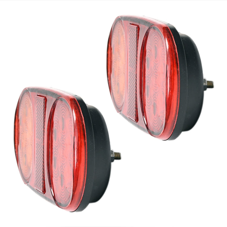 2 PCS 12-24V 14LED Car Oval Tail Light Side Lamp - Warning Lights by PMC Jewellery | Online Shopping South Africa | PMC Jewellery | Buy Now Pay Later Mobicred