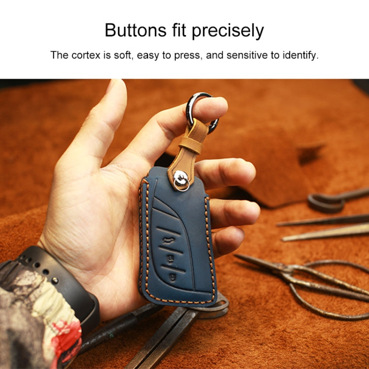 For Lexus New Style Car Cowhide Leather Key Protective Cover Key Case (Brown) - Car Key Cases by PMC TechLife | Online Shopping South Africa | PMC TechLife | Buy Now Pay Later Mobicred