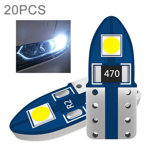 20pcs T10 3030-2SMD Car White Light LED Clearance Light Lamp - Clearance Lights by PMC Jewellery | Online Shopping South Africa | PMC Jewellery | Buy Now Pay Later Mobicred