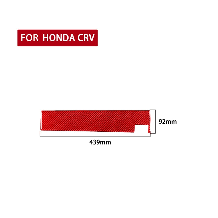 For Honda CRV 2007-2011 Carbon Fiber Car Co-pilot Glove Box Panel Decorative Sticker,Right Drive (Red) - Car Interior Mouldings by PMC Jewellery | Online Shopping South Africa | PMC Jewellery | Buy Now Pay Later Mobicred