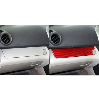 Car Carbon Fiber Passenger Center Control Panel Decorative Sticker for Toyota RAV4 2006-2013, Right Drive (Red) - Car Interior Mouldings by PMC Jewellery | Online Shopping South Africa | PMC Jewellery | Buy Now Pay Later Mobicred