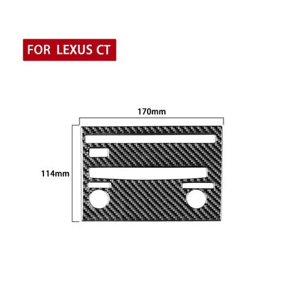 Car Carbon Fiber CD Panel B Decorative Sticker for Lexus CT 2011-2017, Left Drive - Car Interior Mouldings by PMC Jewellery | Online Shopping South Africa | PMC Jewellery | Buy Now Pay Later Mobicred