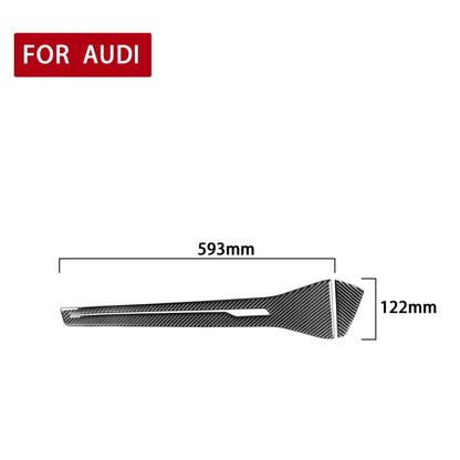 Car Carbon Fiber Central Control Decorative Sticker for Audi A6L / A7 2019-, Right Drive - Car Interior Mouldings by PMC Jewellery | Online Shopping South Africa | PMC Jewellery | Buy Now Pay Later Mobicred