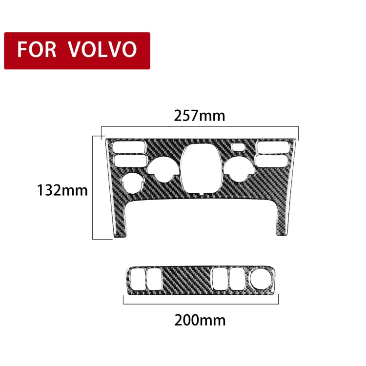 Car Carbon Fiber Air Conditioning Panel A Decorative Sticker for Volvo XC90 2003-2014, Left and Right Drive Universal - Car Interior Mouldings by PMC Jewellery | Online Shopping South Africa | PMC Jewellery | Buy Now Pay Later Mobicred