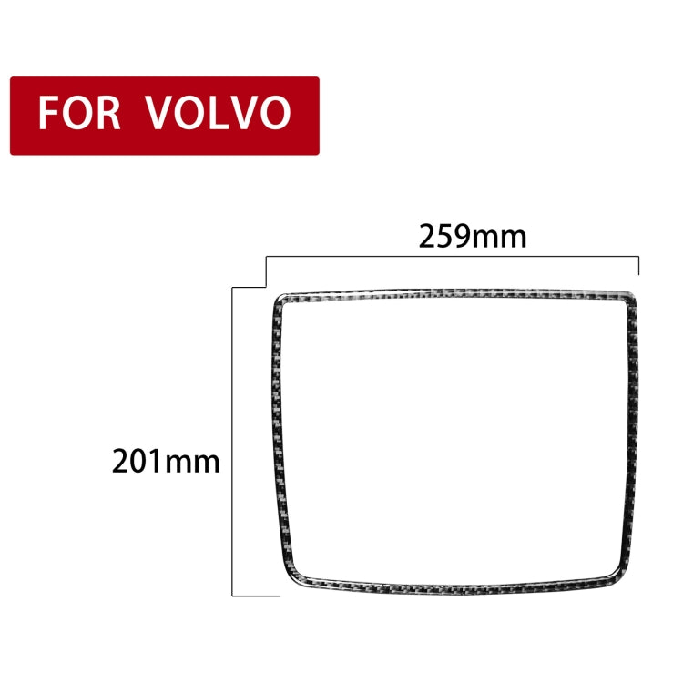 Car Carbon Fiber Screen Base Decorative Sticker for Volvo XC90 2003-2014, Left and Right Drive Universal - Car Interior Mouldings by PMC Jewellery | Online Shopping South Africa | PMC Jewellery | Buy Now Pay Later Mobicred