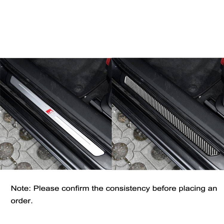 Car Carbon Fiber Threshold Decorative Sticker for Audi A6L / A7 2019-, Left and Right Drive Universal - Car Interior Mouldings by PMC Jewellery | Online Shopping South Africa | PMC Jewellery | Buy Now Pay Later Mobicred