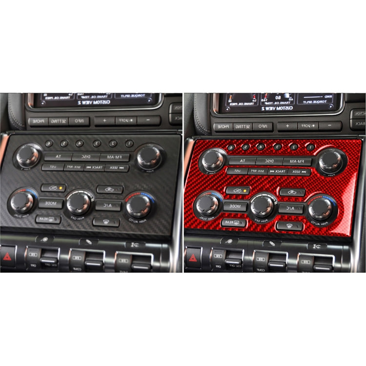 Carbon Fiber Car Instrument Control Panel Decorative Sticker for Nissan GTR R35 2008-2016, Right Driving (Red) - Car Interior Mouldings by PMC Jewellery | Online Shopping South Africa | PMC Jewellery | Buy Now Pay Later Mobicred