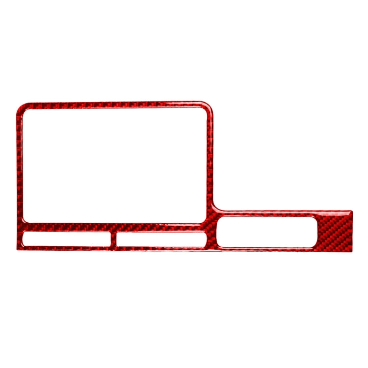 Carbon Fiber Car Navigation Display Frame Decorative Sticker for Nissan GTR R35 2008-2016, Right Driving(Red) - Car Interior Mouldings by PMC Jewellery | Online Shopping South Africa | PMC Jewellery | Buy Now Pay Later Mobicred