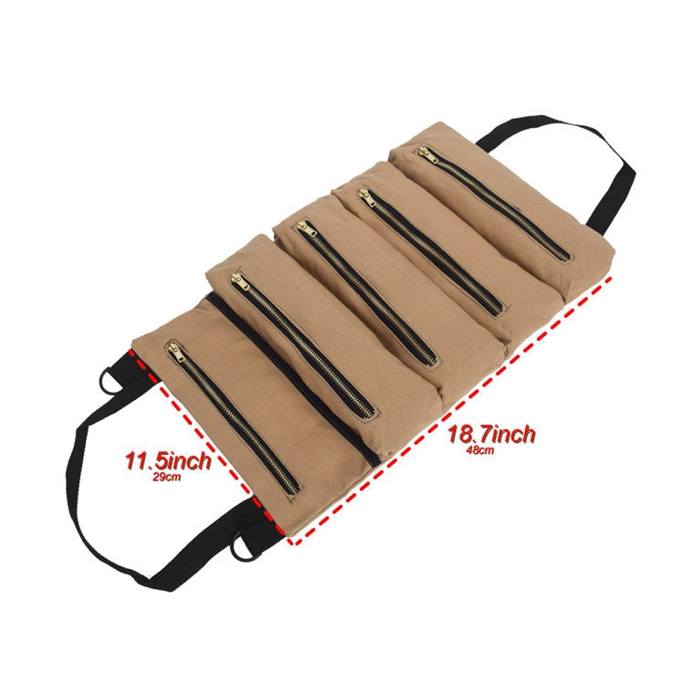 Car Auto Multi-function Canvas Storage Bag Portable Tool Bag Hanging Pocket Bag (Black) - Seat Accessories by PMC TechLife | Online Shopping South Africa | PMC TechLife | Buy Now Pay Later Mobicred