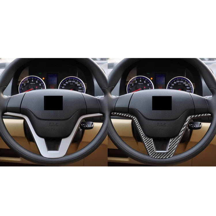 Carbon Fiber Car Steering Wheel Decorative Sticker for Honda CRV 2007-2011,Left and Right Drive Universal - Car Interior Mouldings by PMC Jewellery | Online Shopping South Africa | PMC Jewellery | Buy Now Pay Later Mobicred