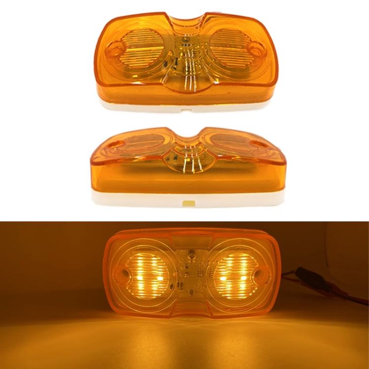 2pcs MK-106 Truck 12LEDs Side Marker Light (Yellow Light) - Running Lights by PMC TechLife | Online Shopping South Africa | PMC TechLife | Buy Now Pay Later Mobicred