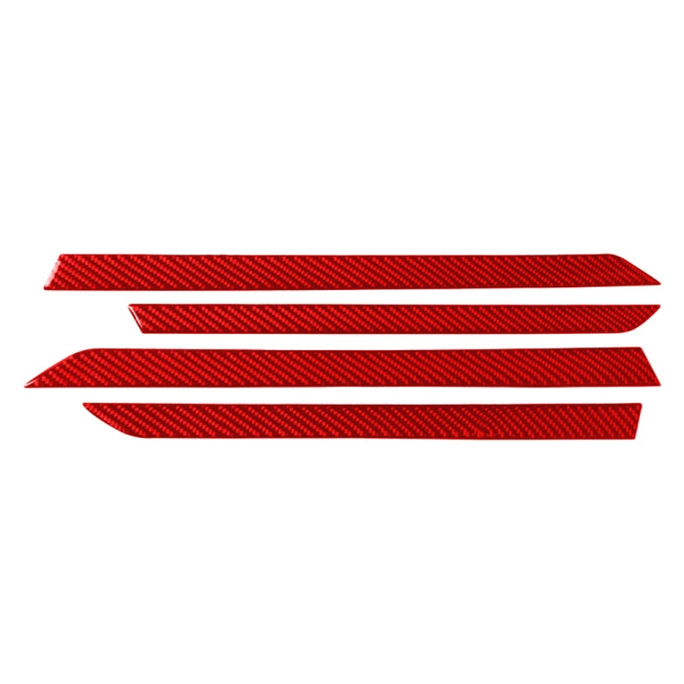 Car Carbon Fiber Door Decorative Strip for Honda Tenth Generation Civic 2016-2019, Left and Right Drive Universal (Red) - Car Interior Mouldings by PMC Jewellery | Online Shopping South Africa | PMC Jewellery | Buy Now Pay Later Mobicred