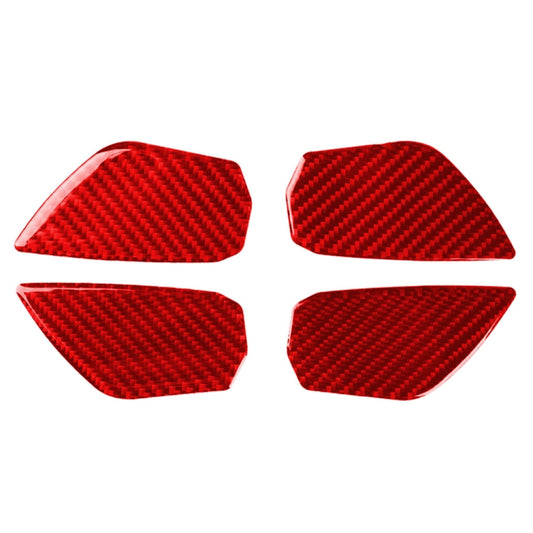 Car Carbon Fiber Inside Door Wrist Decorative Sticker for Honda Tenth Generation Civic 2016-2019, Left and Right Drive Universal (Red) - Car Interior Mouldings by PMC Jewellery | Online Shopping South Africa | PMC Jewellery | Buy Now Pay Later Mobicred