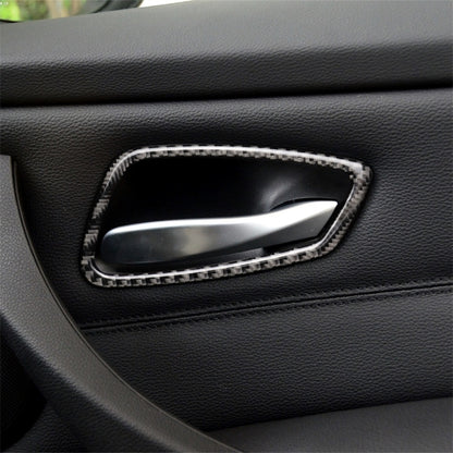 Carbon Fiber Car Door Handle Decorative Sticker for BMW E90 / 320i / 318i / 325i - Car Interior Mouldings by PMC Jewellery | Online Shopping South Africa | PMC Jewellery | Buy Now Pay Later Mobicred