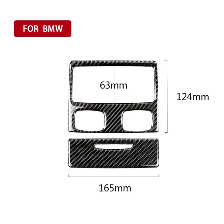 Carbon Fiber Car Rear Air Vent Combination Decorative Sticker with Hole for BMW E90 / E92 2005-2012 - Car Interior Mouldings by PMC Jewellery | Online Shopping South Africa | PMC Jewellery | Buy Now Pay Later Mobicred