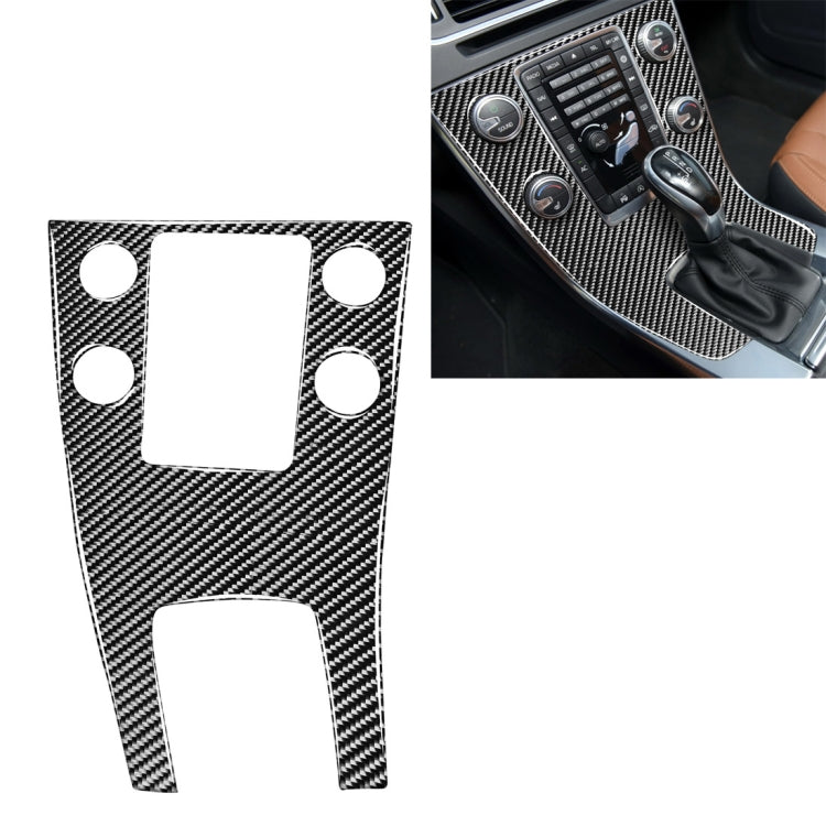 Car Carbon Fiber Central Control Panel Decorative Stickers for Volvo V60 2010-2017 / S60 2010-2018, Left Drive - Car Interior Mouldings by PMC Jewellery | Online Shopping South Africa | PMC Jewellery | Buy Now Pay Later Mobicred