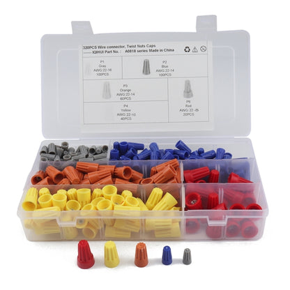 320 PCS Car Electrical Wire Nuts Crimp Wire Terminal Wire Connect Assortment Kit - Booster Cable & Clip by PMC Jewellery | Online Shopping South Africa | PMC Jewellery | Buy Now Pay Later Mobicred