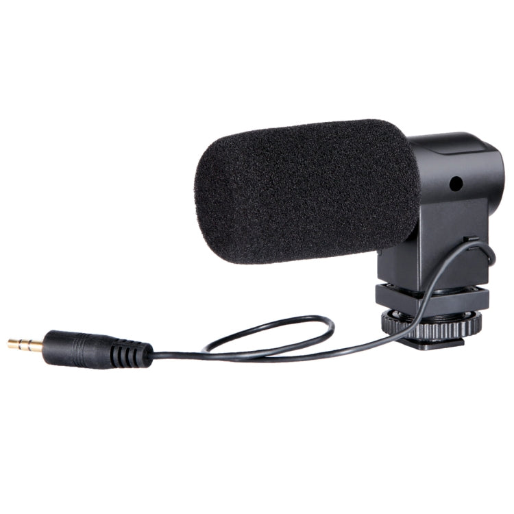 BOYA BY-V01 Stereo X/Y Condenser Microphone with Integrated Shock Mount Cold-shoe Mount & Windshield for Smartphones, DSLR Cameras and Video Cameras(Black) - Camera Microphone by PMC Jewellery | Online Shopping South Africa | PMC Jewellery | Buy Now Pay Later Mobicred