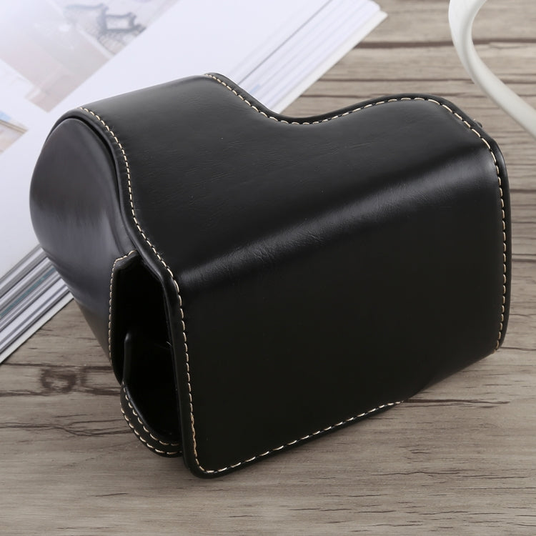 Full Body Camera PU Leather Case Bag with Strap for Sony A5100 (Black) - free shipping - PMC TechLife - Order now!