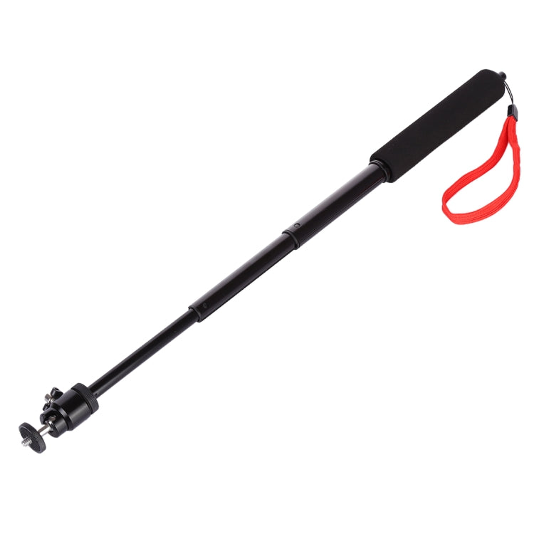 Universal 360 degree Selfie Stick with Red Rope for Gopro, Cellphone, Compact Cameras with 1/4 Threaded Hole, Length: 210mm-525mm - Extendable Pole by PMC Jewellery | Online Shopping South Africa | PMC Jewellery | Buy Now Pay Later Mobicred