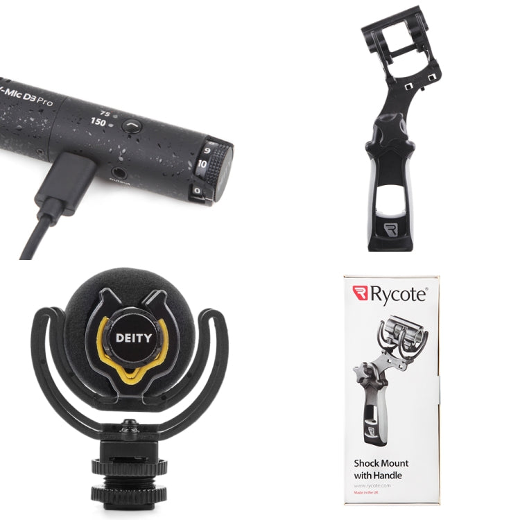 Deity V-Mic D3 Pro Kit Directional Condenser Shotgun Microphone with Shock Mount with Handle (Black) - free shipping - PMc TechLife - Order now!