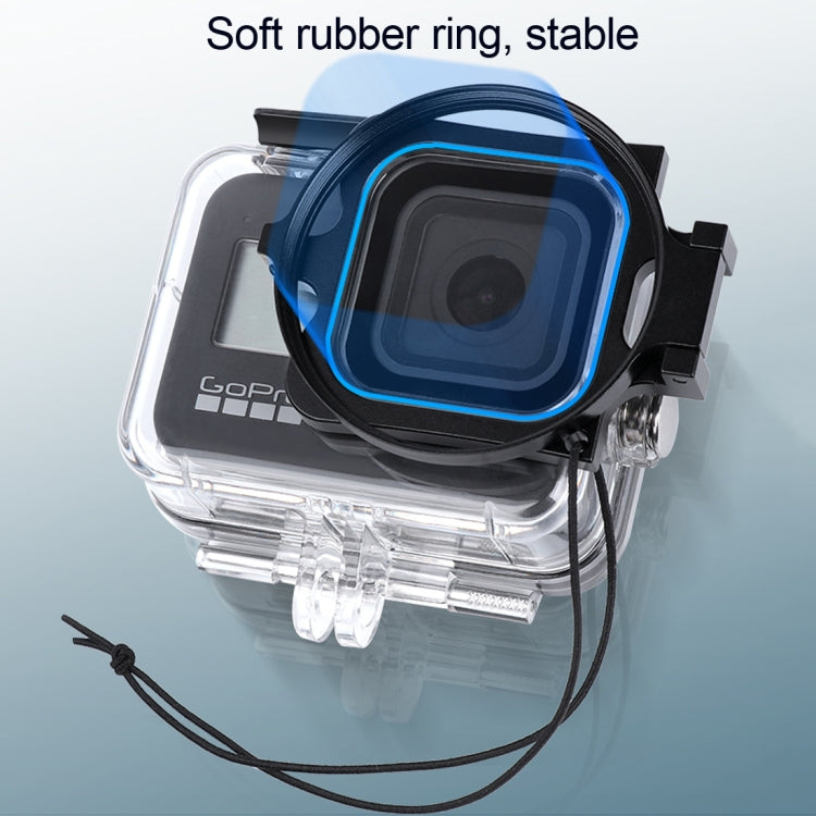 RUIGPRO for GoPro HERO8 58mm Filter Adapter Ring + Waterproof Case with Lens Cap - Waterproof Cases by RUIGPRO | Online Shopping South Africa | PMC Jewellery | Buy Now Pay Later Mobicred