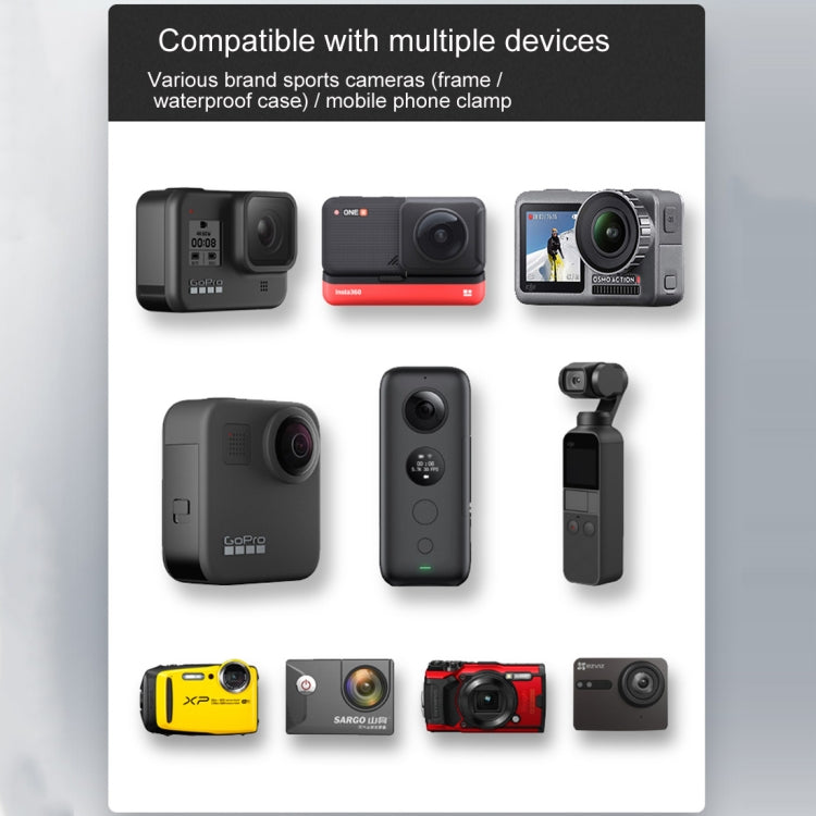 M10 9cm Connecting Rod Fixed Motorcycle Mount Holder with Tripod Adapter & Screw for GoPro, Insta360, DJI and Other Action Cameras(Black) - Bicycle Handlebar Mount by PMC TechLife | Online Shopping South Africa | PMC TechLife | Buy Now Pay Later Mobicred