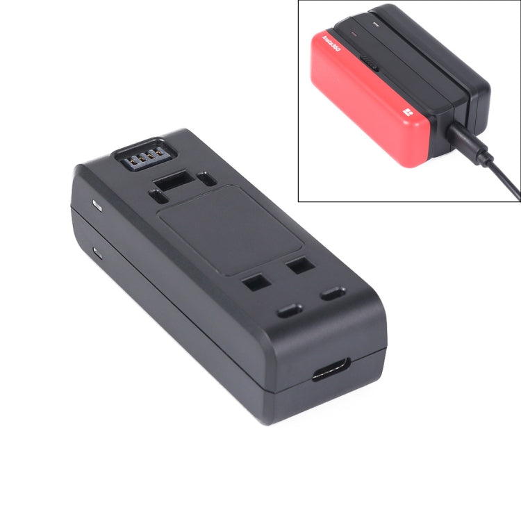 For Insta360 One R Dual-side Batteries Charger Base(Black) - Others by PMC TechLife | Online Shopping South Africa | PMC TechLife