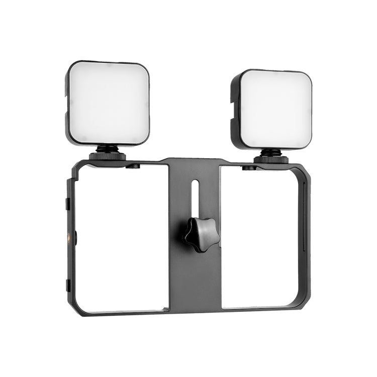 YELANGU PC201 YLG1801A Vlogging Live Broadcast LED Selfie Light Smartphone Video Rig Handle Stabilizer Plastic Bracket Kits - free shipping - PMC TechLife - Order now!