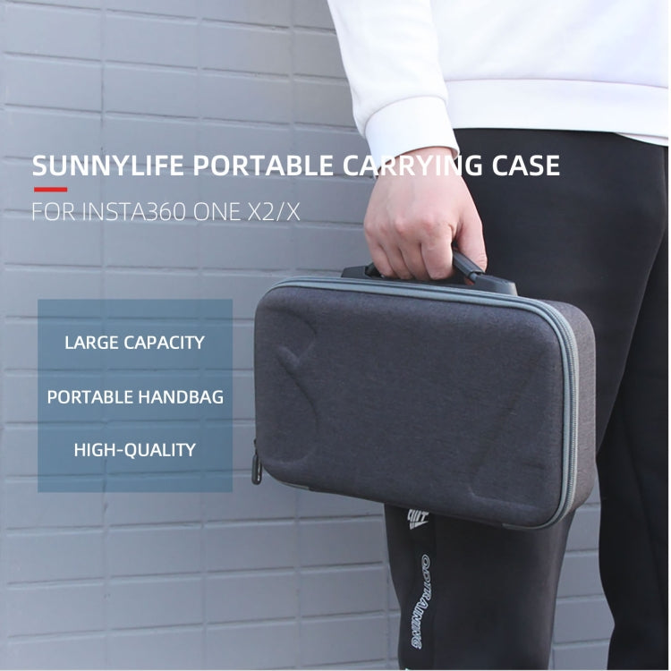 Sunnylife IST-B193 Storage Bag Case Handbag for Insta360 ONE X2 / X(Black) - Case & Bags by Sunnylife | Online Shopping South Africa | PMC Jewellery | Buy Now Pay Later Mobicred