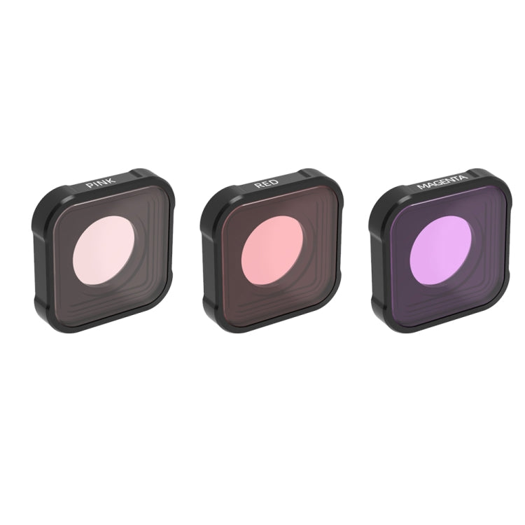 JSR KB Series Diving (Red Magenta Pink) Color Lens Filter for GoPro HERO10 Black / HERO9 Black - Lens Filter by JSR | Online Shopping South Africa | PMC Jewellery | Buy Now Pay Later Mobicred
