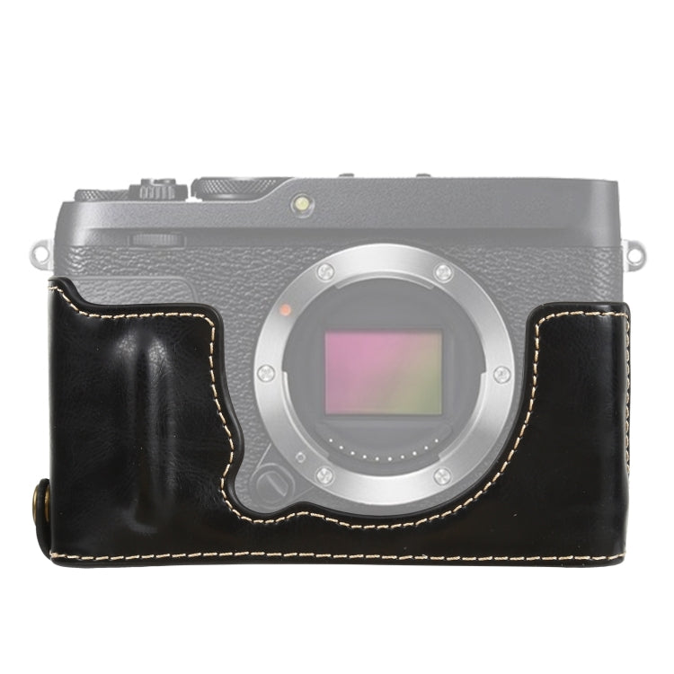 1/4 inch Thread PU Leather Camera Half Case Base for FUJIFILM XE4 (Black) - free shipping - PMC TechLife - Order now!