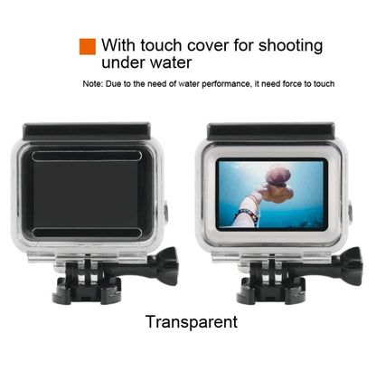 45m Waterproof Housing Protective Case + Touch Screen Back Cover for GoPro NEW HERO /HERO6 /5, with Buckle Basic Mount & Screw, No Need to Remove Lens (Transparent) - Waterproof Cases by PMC Jewellery | Online Shopping South Africa | PMC Jewellery | Buy Now Pay Later Mobicred