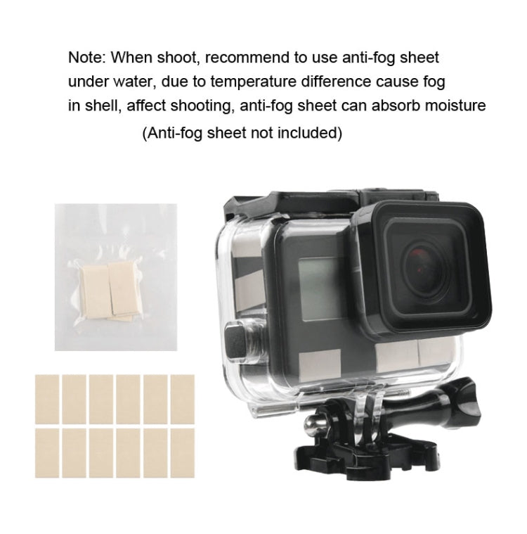 45m Waterproof Housing Protective Case + Touch Screen Back Cover for GoPro NEW HERO /HERO6 /5, with Buckle Basic Mount & Screw & (Purple, Red, Pink) Filters, No Need to Remove Lens (Transparent) - Waterproof Cases by PMC Jewellery | Online Shopping South Africa | PMC Jewellery | Buy Now Pay Later Mobicred