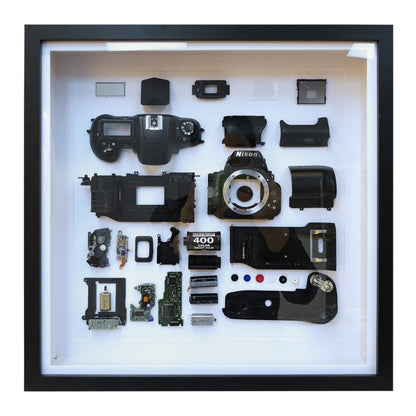 Non-Working Display 3D Mechanical Film Camera Square Photo Frame Mounting Disassemble Specimen Frame, Model: Style 3, Random Camera Model Delivery - Camera Model by PMC Jewellery | Online Shopping South Africa | PMC Jewellery | Buy Now Pay Later Mobicred