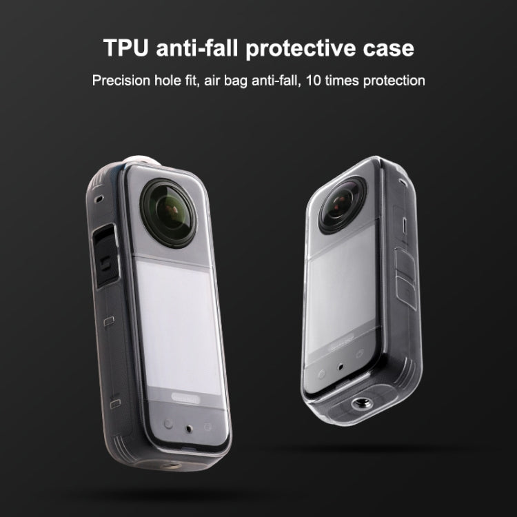 For Insta360 X3 Full Body Clear TPU Protective Case (Transparent) - Case & Bags by PMC TechLife | Online Shopping South Africa | PMC TechLife | Buy Now Pay Later Mobicred