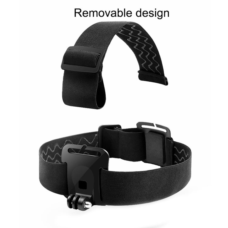 Elastic Mount Belt Adjustable Head Strap with Phone Clamp & Screw & S-type Adapter for GoPro HERO10 Black / HERO9 Black /8 /7 /6 /5, Xiaoyi and Other Action Cameras, Smarphones(Black) - Head Belt by PMC Jewellery | Online Shopping South Africa | PMC Jewellery | Buy Now Pay Later Mobicred