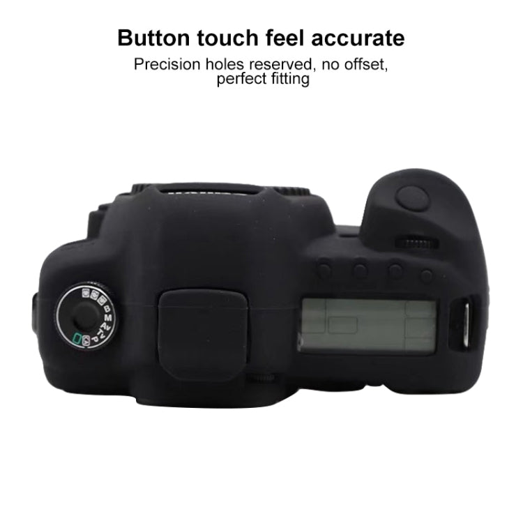 For Canon EOS 5D Mark II Soft Silicone Protective Case(Black) - Protective Case by PMC Jewellery | Online Shopping South Africa | PMC Jewellery